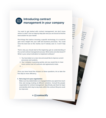 Contractify contract mgmt implementatiegids