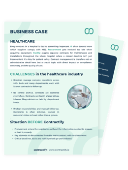 Mockup Business case Healthcare