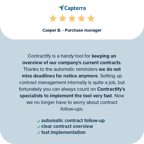 Review Casper B - Purchase Manager